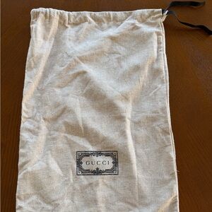 Gucci Linen Drawstring Bag